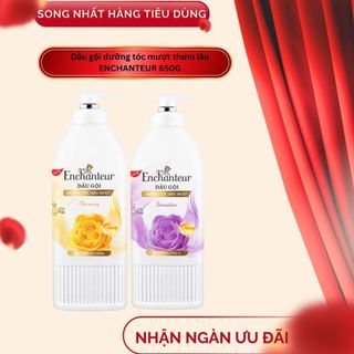  Dầu gội dưỡng tóc siêu mượt Enchanteur Keratin 650g-Charming Phục hồi sức sống Sensation Mượt óng ả 