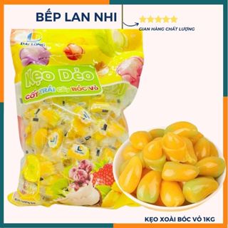 [Gói 1kg] Kẹo dẻo bóc vỏ xoài chín và xoài xanh Đại Long hàng mới về