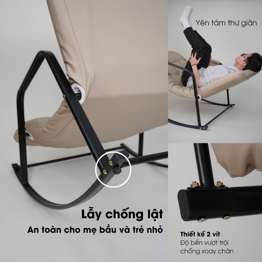 Ghế Bập Bênh Minh Phát 5 nấc điều chỉnh, ghế thư giãn, ghế đọc sách, Minh Phát Furniture | BigBuy360 - bigbuy360.vn