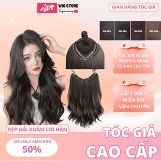 Tóc Giả Kẹp, Tóc giả xoăn sóng lơi nhẹ,độ dài 45 và 55cm