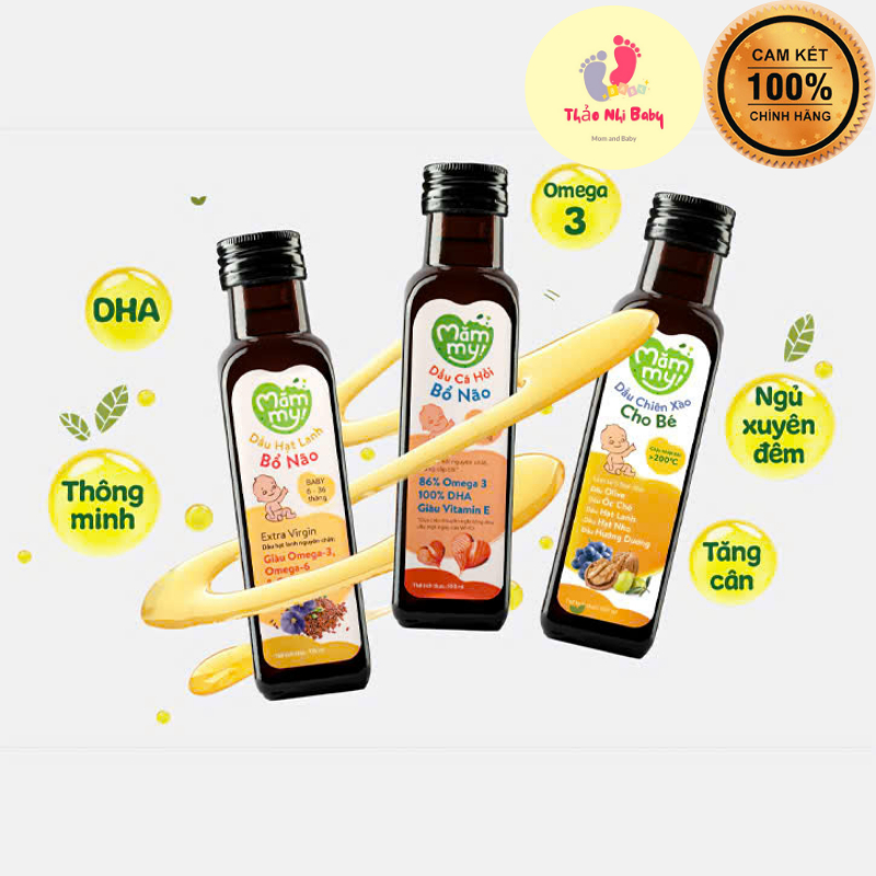 [Mămmy] Dầu ăn dặm Mămmy bổ sung dinh dưỡng, an toàn cho bé - chai 100ml