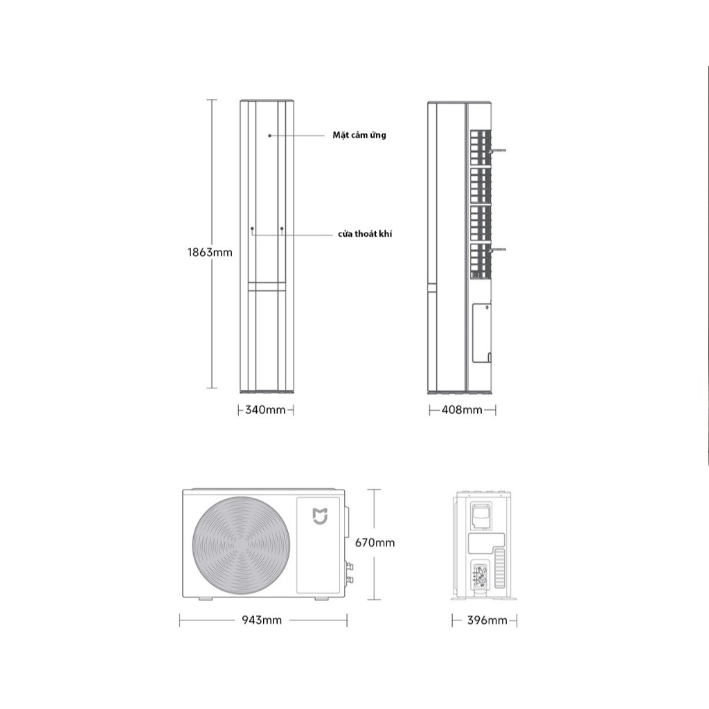 Điều Hoà Cây thông minh Xiaomi Mijia KFR-72LW-NA11/M3A1 3HP 27000BTU kết nối App Mihome | BigBuy360 - bigbuy360.vn
