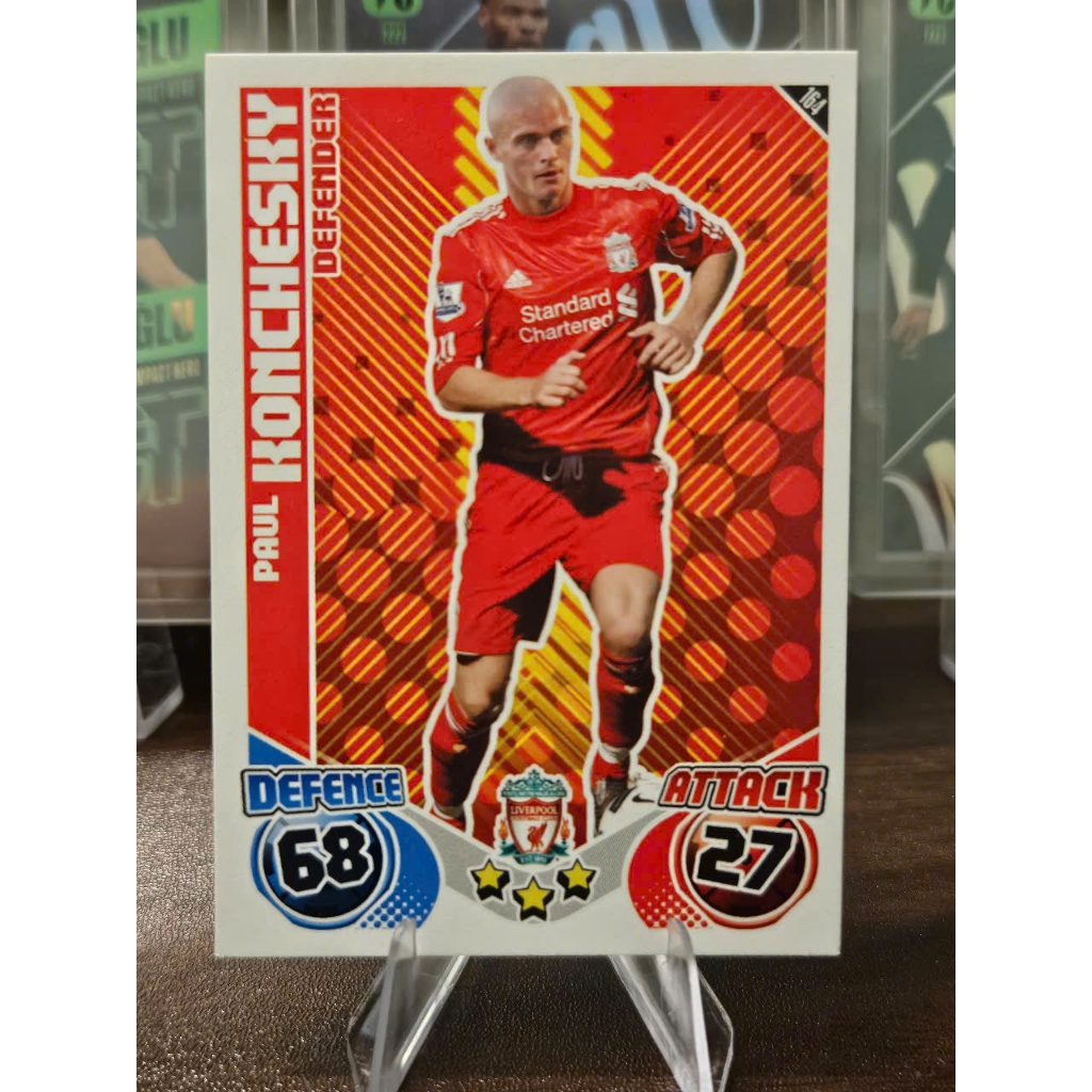 Thẻ Paul Konchesky Topps Match Attax 2010/2011 (Liverpool) (10/11)