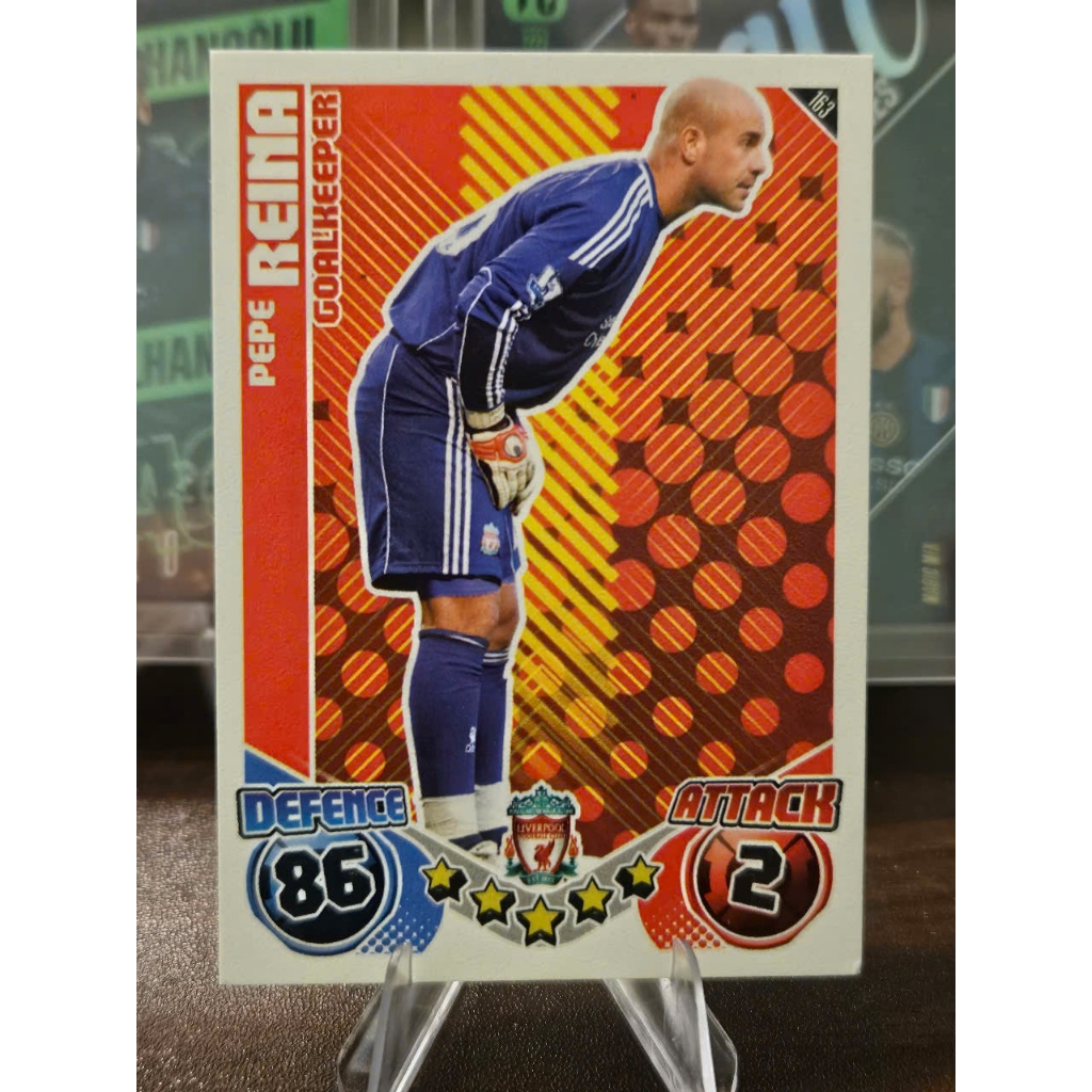 Thẻ Pepe Reina Topps Match Attax 2010/2011 (Liverpool) (10/11)