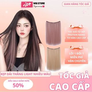  Tóc giả iAn Tóc Giả Kẹp Mảnh Light Mỏng Cao Cấp,Phong Cách Phá Cách Bảnh Lĩnh 