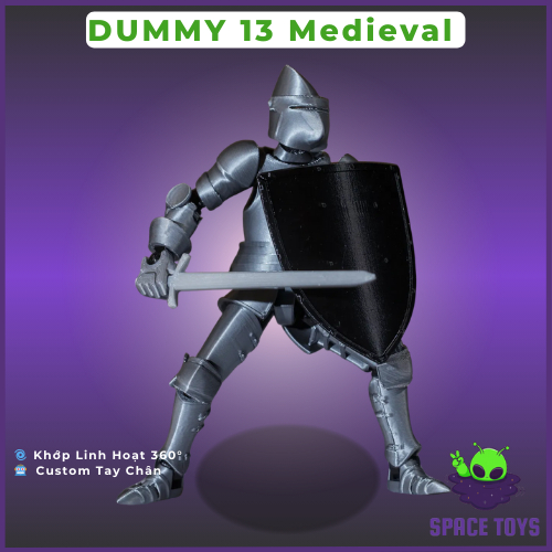 [DUMMY13] Mô Hình Figure Dummy 13 Medieval Bộ Giáp Trung Cổ | Space Toys In 3D