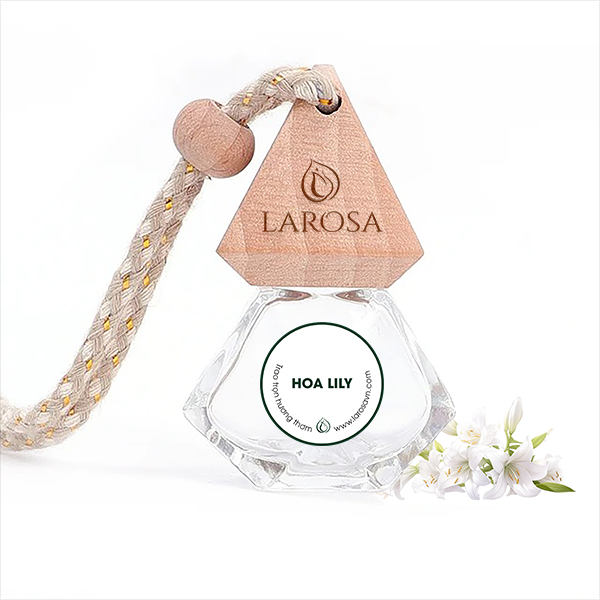 Tinh dầu  LAROSA treo xe hơi (Lily, Hương Thảo, Ngọc Lan tây, Sả chanh, Oải hương, Trà xanh, Tràm tr