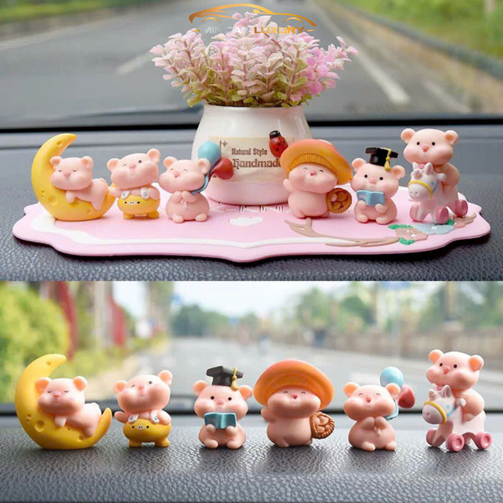 Set 6 Heo Mini Ham Chơi