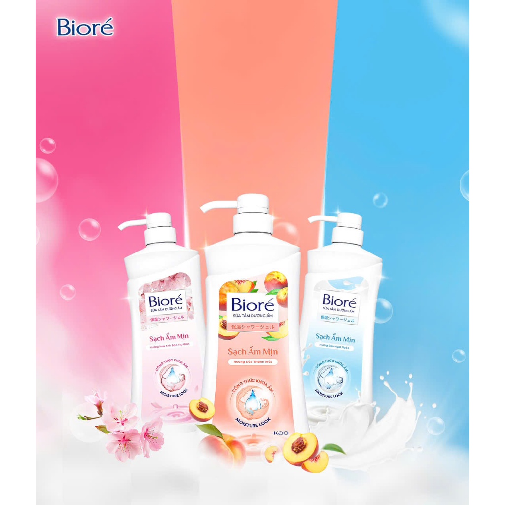 Sữa Tắm Dưỡng Ẩm Mịn Da Bioré ( 530g )