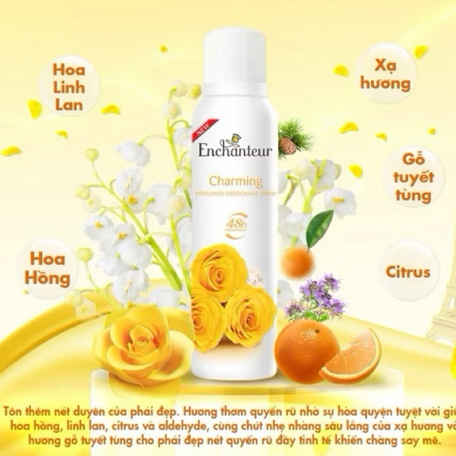 Xịt khử mùi Enchanteur 150ML
