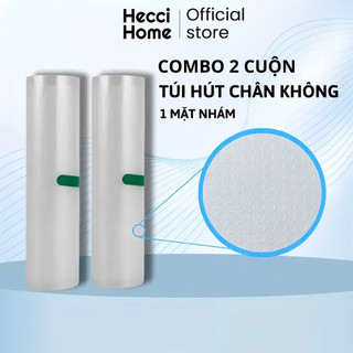   Combo 2 cuộn  túi hút chân không 500cm 1 mặt nhám an toàn cho sức khoẻ 