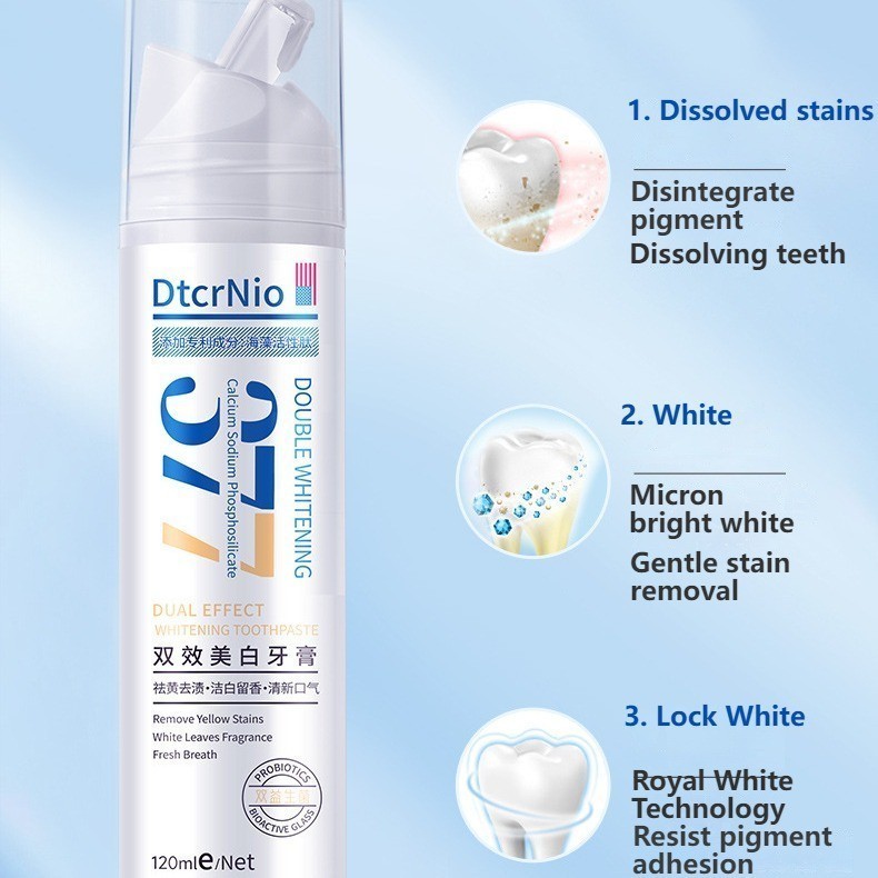 Kem Trắng Răng DTCRNIO 377 - Kem DTCRNIO Sạch Mảng Bám, Chăm Sóc Răng Miệng Và Hỗ Trợ Hơi Thở Thơm Mát 120ml