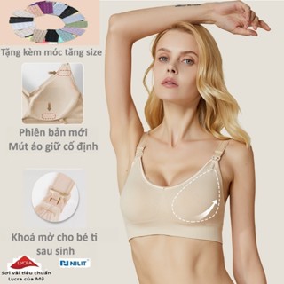 Áo lót cho con bú chống chảy xệ KHÔNG GỌNG - Áo Ngực Bầu vải Nilit Softex Siêu Mềm Mịn cho mẹ bầu và sau sinh - AL01