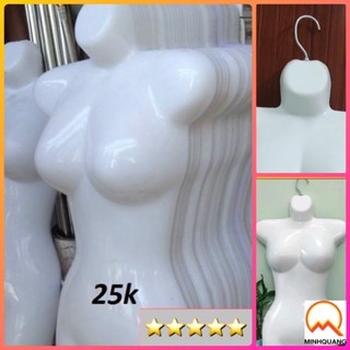(NHẬN ĐƠN TỪ 2 CHIẾC) máng canh nữ,manocanh nửa người bằng nhựa giúp trưng bày quần áo,váy,đầu móc xoay 360 độ