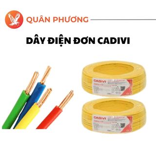 Combo 10 Mét Dây Điện Đơn Cadivi Chính Hãng - Chống cháy tiết kiệm điện 