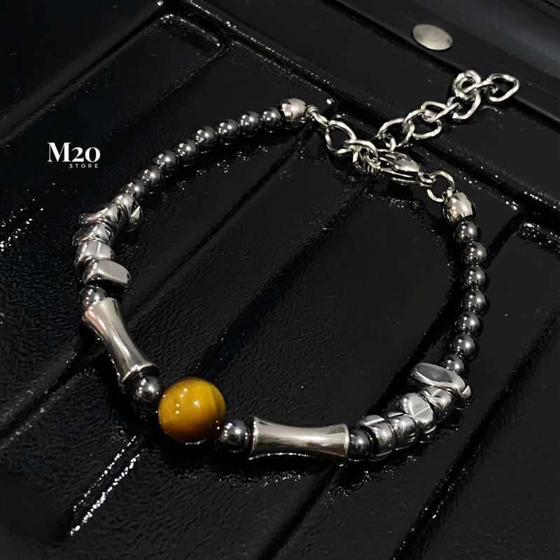Vòng Tay Nam Nữ Pearl Chống Gỉ,Lắc Tay Unisex M20store Độc Lạ Dễ Phối Bền Đẹp Phong Cách Gothic