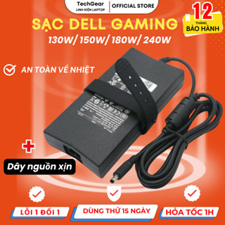 Sạc Laptop Dell Gaming Dell Precision, Dell Alienware, Dell Latitude, Dell XPS, 130W/150W/180W/240, BẢO HÀNH 12 THÁNG