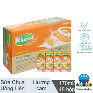 Thùng 48 Hộp Sữa Chua Lên Men Tự Nhiên Yomost Vị Cam (170ml/Hộp)