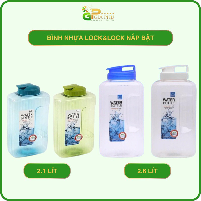 Chai nhựa LocknLock 2.1 lít và 2.6 lít