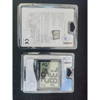 Máy đo độ ẩm nhiệt độ môi trường HTC-1, màn hình LCD, kiêm đồng hồ báo giờ