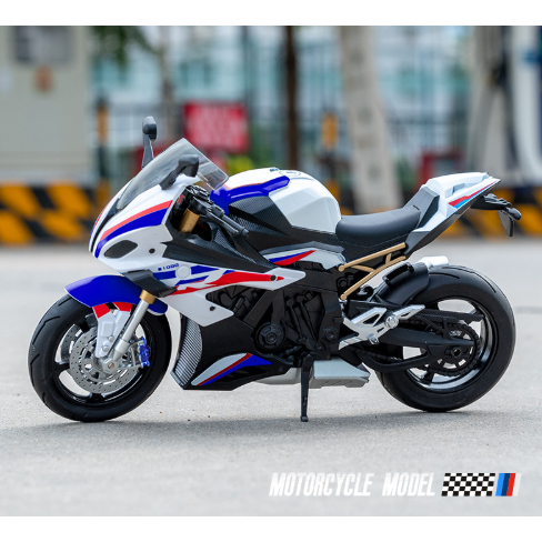 Mô Hình Xe Mô Tô BMW S1000RR Bằng Hợp Kim Tỉ Lệ 1:10 (21x8x13cm)