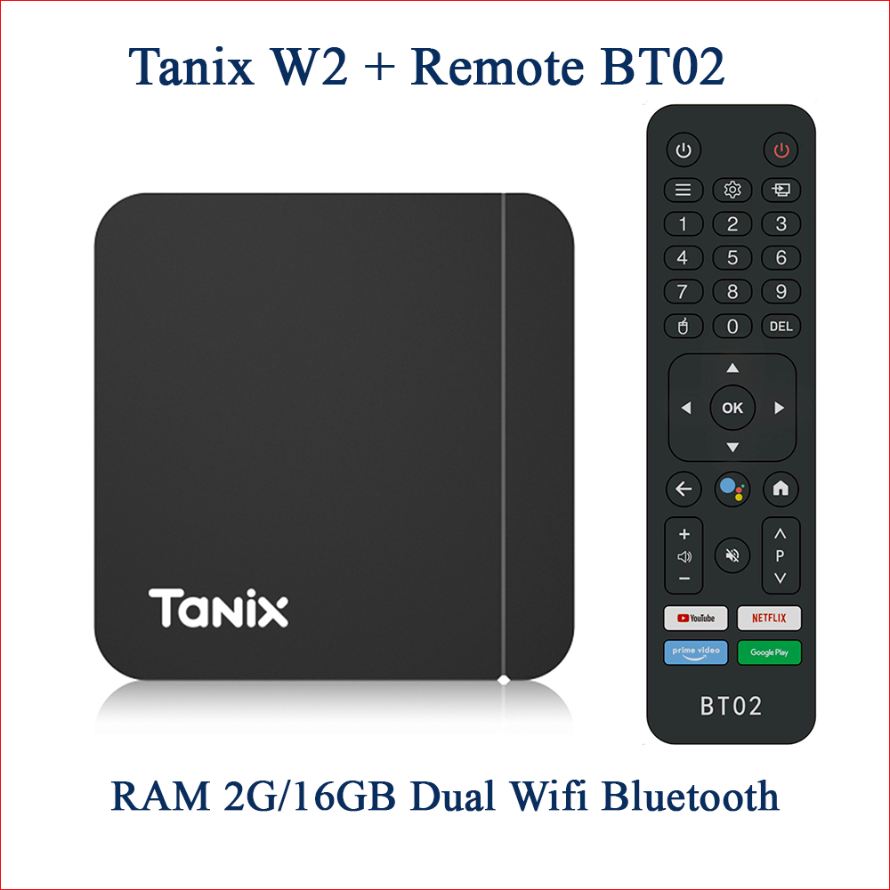 Android TV Box Tanix W2 - Amlogic S905W2, Android 11, RAM 2G/16G Wifi AC Bluetooth