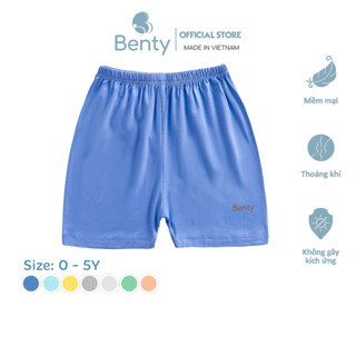 Quần ngắn lẻ cao cấp chính hãng BENTY, quần cộc cho bé trai bé gái dễ thương, mềm mịn mát