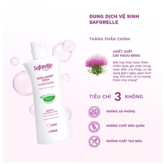 DUNG DỊCH VỆ SINH PHỤ NỮ SAFORELLE 250ml