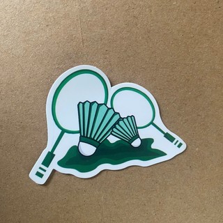 Sticker hình cầu lông cute – Trang trí cá tính, thể thao và nổi bật (1 sticker ngẫu nhiên)