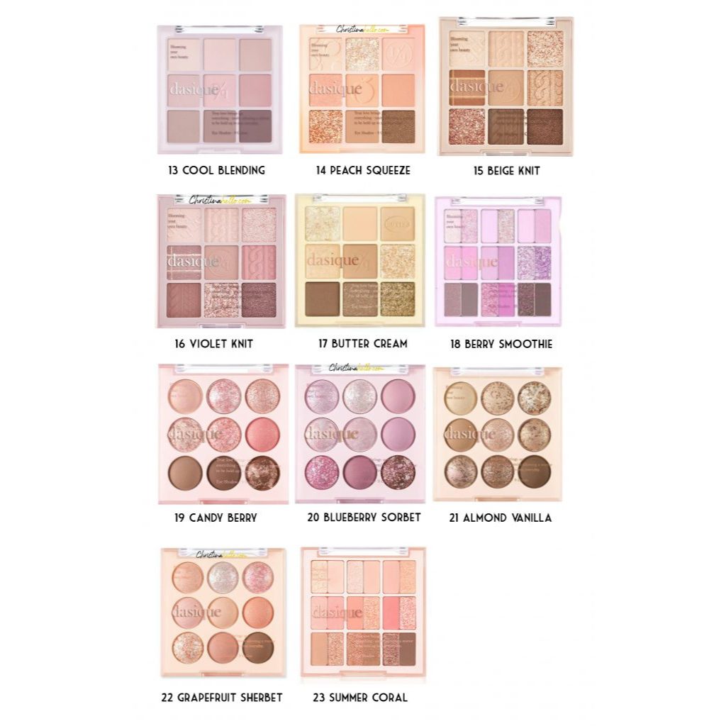 Bảng mắt Dasique Shadow Palette 9 ô