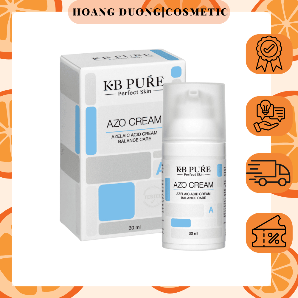Kem dưỡng KB PURE AZO CREAM 30ml giảm mụn cực mạnh