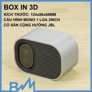 Box loa in 3D mono 2inch cộng hưởng trước 124x86x68mm