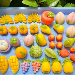Khuôn silicone làm bánh đậu xanh trái cây, làm chè trái cây