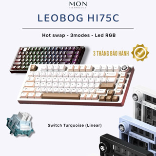 [Sẵn Hàng] Bàn phím cơ Leobog Hi75C Pro 1-3 Modes | Plate FR4-PC | Mạch Xuôi