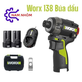 Bộ máy vặn vít búa dầu  thủy lực  12V WORX WU138  2 pin 1 sạc thân máy  