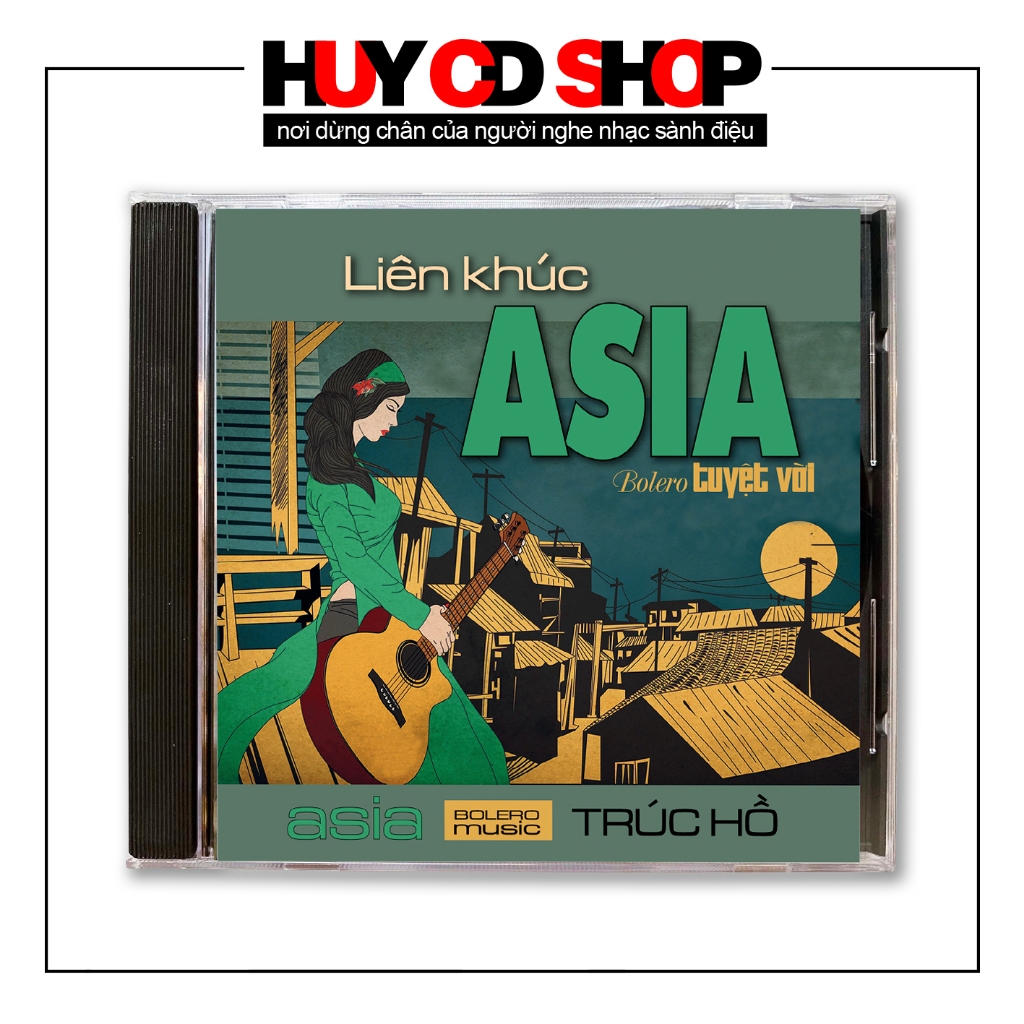 Đĩa CD Liên khúc Asia Bolero tuyệt vời - cuốn số 1 - Nhạc vàng trữ tình Bolero - Đĩa lòng trắng
