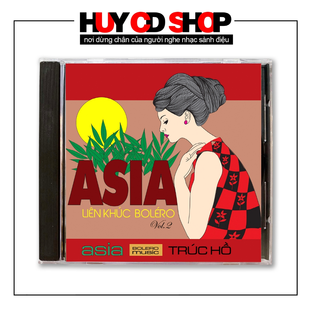 Đĩa CD Liên khúc Asia Bolero tuyệt vời - cuốn số 2 - Nhạc vàng trữ tình Bolero - Đĩa lòng trắng