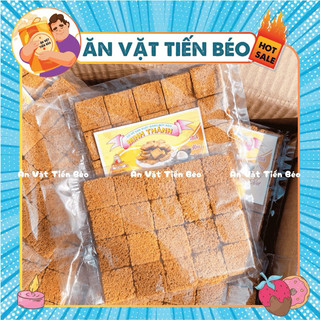 Bánh chả dừa Minh Thành, chả dừa giòn tuổi thơ (gói 20 miếng vuông), đồ ăn vặt