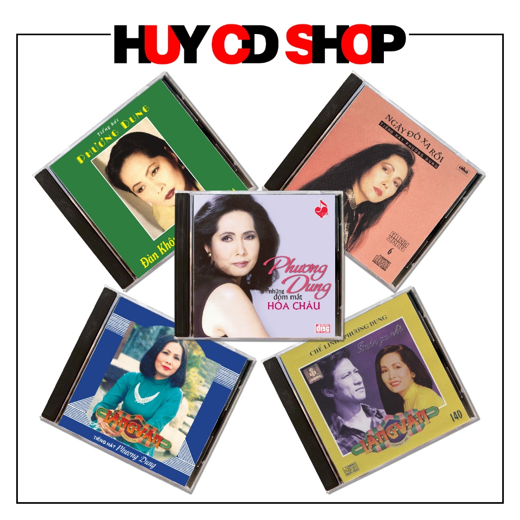 Đĩa CD Phương Dung Con nhạn trắng Gò Công hát nhạc vàng trữ tình Bolero Đĩa lòng trắng HUY CD SHOP