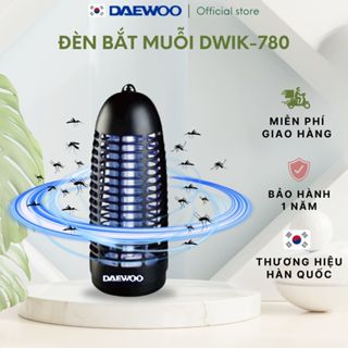 Đèn bắt muỗi Daewoo ánh sáng xanh thu hút côn trùng DWIK-780 an toàn, công suất 6W, tiết kiệm điện năng, BH 1 năm