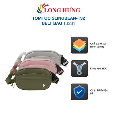 Túi đeo chéo Tomtoc SlingBean-T32 Belt Bag T32S1 - Hàng chính hãng