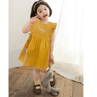  Đầm Linen 2 Nơ Tay Cánh Tiên In Kitty Pretty Dễ Thương Bé Gái Nexxi 