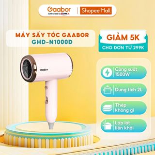 Máy Sấy Tóc Gaabor GHD-N1000D 1000W, tiếng Ồn Thấp, Ánh Sáng Xanh, Ba Tốc Độ Điều Chỉnh  mang đi du lịch dễ dàng