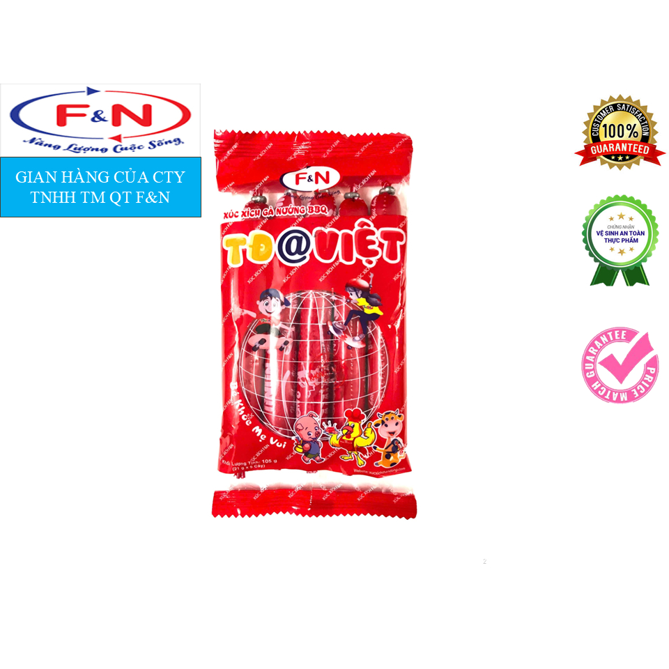 Xúc Xích Gà Nướng BBQ TĐ @ Việt Túi 21g x 5cây