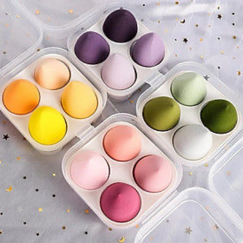 Set 4 bông phấn hồ lô tán nền siêu mịn