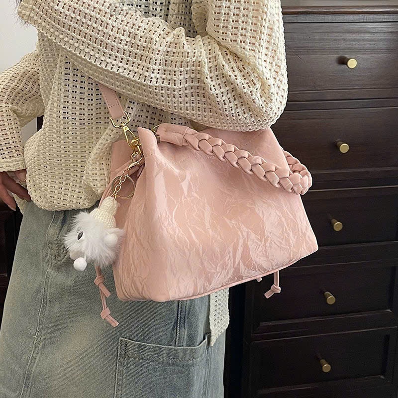 Túi xách nữ thời trang da nhung cầm tay đeo vai đeo chéo tặng kèm charm gấu xinh, đựng đồ tiện lợi Đăng Túi DK115 | BigBuy360 - bigbuy360.vn