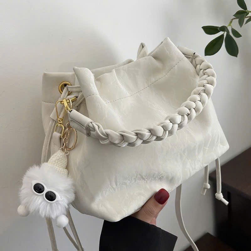 Túi xách nữ thời trang da nhung cầm tay đeo vai đeo chéo tặng kèm charm gấu xinh, đựng đồ tiện lợi Đăng Túi DK115 | BigBuy360 - bigbuy360.vn