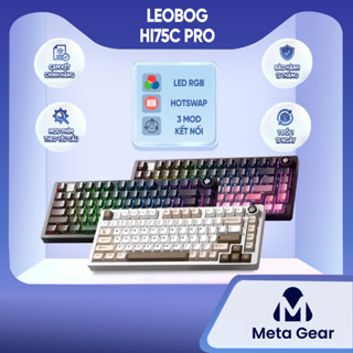 [CHÍNH HÃNG] Bàn phím cơ Bluetooth Leobog Hi75C Pro - Led RGB, Hotswap, 3 mode kết nối