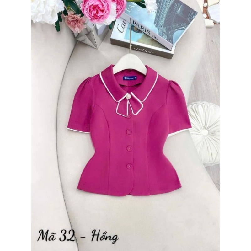 ÁO KIỂU CÔNG SỞ CHẠY VIỀN ĐỦ SIZE J11