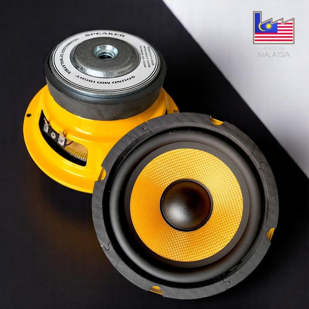 CỦ LOA BASS/TRUNG HỞ 16CM COIL 38( GIÁ 1 CÁI) GÂN CAO SU MÀN VÀNG HẢI TRỀU